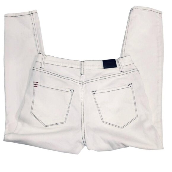 BDG Urban Outfitters Skinny Jeans White Black 28 Womens Cotton Spandex - Picture 2 of 5